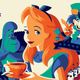 A new Alice in Wonderland poster by Tom Whalen for Never Grow Up: A Disney Art Show. All Images: Mondo/Cyclops